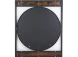 Specchio Da Parete Aurelio - Grande Specchio Rettangolare - Cornice In Legno E Acciaio - Design Industriale - Per Bagno, Soggiorno E Corridoio