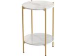 Tavolino Mira Valora - Look Smeraldo - Rotondo - Oro E Nero - 40?Cm - Soggiorno / Tavolino