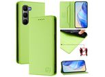 Custodia In Pelle Per Infinix Hot 60 5G/Hot 60I 4G, Custodia Flip Con Slot Per Carte, Portafoglio E Supporto Verde