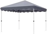 Zyrell Gazebo Pop-Up 3X3 M - Padiglione E Tenda Per Feste - Impermeabile - Uv 50+ - Giardino, Terrazza E Spiaggia - Grigio