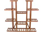 Supporto Per Piante In Legno Milano Xl - 11 Livelli - Scaffale Per Piante - Per Interni Ed Esterni