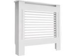 Copertura Radiatore Grandiose – 78X92 Cm – Mdf – Doghe Orizzontali – Elegante – Bianco