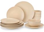 Set Da Portata Bellagio Classico Beige - 36 Pezzi - 12 Persone - Beige - Servizi Da Tavola - Piatti Da Portata - Piatti Fondi - Piatti Da Colazione - Piatti Da Portata - Piatti Da Portata Da Cucina
