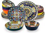 Set Da Portata Imperial - Servizio Da Tavola - 6 Persone - 24 Pezzi - Ceramica - Piatti Piccoli - Per Ogni Occasione