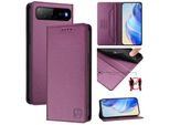 Custodia In Pelle Per Tecno Spark Go 2025/Infinix Hot 60I 5G, Custodia Flip Con Slot Per Carte, Portafoglio E Supporto Viola