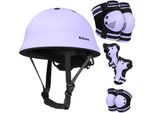 Casco Kidiyana Per Bambini Xs (48-54 Cm) + Protezioni - S - Pacchetto Viola - Amazon