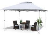 Gazebo Pop-Up Zyrell - 3,6X3,6 M - Impermeabile E Uv 50+ - Con Borsa Di Trasporto E Zandzakken - Bianco - Per Giardino, Terrazza Ed Eventi All'aperto