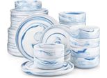 Set Da Portata Vintage - Servizio Da Tavola - 12 Persone - 36 Pezzi - Ceramica - Piatti Per La Colazione E Piatti Per La Cena - Alta Qualità