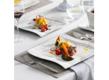 Piatti Grandios Diner - 6 Persone - 30 Pezzi - Ceramica Effetto Marmo - Set Da Portata - Piatti Piccoli