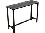 Tavoli Da Bar Milano Tavien - 120 Cm - Per Cucina E Soggiorno - Look Marmo - Da 4 A 6 Persone - Grigio Scuro