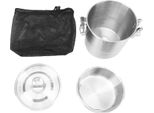 Pentola Da Campeggio In Acciaio Inox 304, Cuociriso Portatile In Metallo, Pentole Per Escursioni All'aperto, Doppio Manico