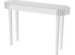 Consolle Teroni Opulence - Tavolino - Tavolino Da Parete - Argento - Tavolino - 120 Cm
