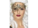 Smiffys - Maschera Da Donna In Filigrana "Deluxe"", Metallo SM751 (Taglia Unica) (Oro)"