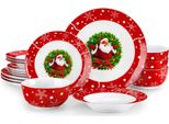 Servizio Da Tavola Regal - 4 Persone - 16 Pezzi - Ceramica - Piatti Per Cena E Colazione