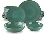 Servizio Da Tavola Raffinato - 16 Pezzi - 4 Persone - Ceramica Bianca - Piatto Da Pranzo - Piatto Da Colazione