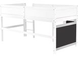 Letto A Casetta Per Bambini Tavien 90X200 Cm - Design Montessori/Scandi - Con Protezione Anticaduta E Rete A Doghe