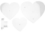 Supporto Per Cupcake In Acrilico, 3 Livelli, A Forma Di Cuore, Espositore Trasparente Per Dolci Per Matrimonio, Compleanno, Festa