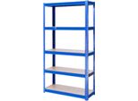 Scaffalatura Per Magazzini Vaylen - Scaffalatura Per Garage - Scaffalatura In Metallo A 5 Livelli 180X90X40 Cm - Per Capannoni, Officine E Magazzini