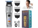 Inf Tagliacapelli Ricaricabile Usb Con Display Lcd - Trimmer Professionale D'argento