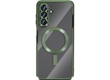 Avizar, Custodia Compatibile Con Galaxy A17 Magsafe Con Cornice Cromata, Verde