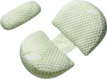 Valora Cuscino Ergonomico Per La Gravidanza - Forma Ad H - Cuscino Per Il Corpo Regolabile - Cuscino Laterale - Cuscino Per L'allattamento - Per La Posizione Laterale - Verde
