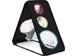 Rete Per Chipping Da Golf Costway, Rete Per Esercitazioni Su Due Lati, Rete Da Golf In Tessuto Oxford Con 5 Zone Di Bersaglio E Struttura Triangolare, Rete Per Allenamento Con Bersaglio Da Golf