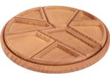 Vassoio Da Portata Diviso, Rimovibile, 8 Scomparti, Vassoio Per Snack, Frutta Secca, Per Feste, Frutta Secca, Dessert, Antipasti, Rotondo, Marrone