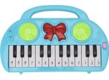 Tastiera Giocattolo Per Pianoforte Per Bambini, 14 Tasti, Strumento Musicale Educativo Per Bambini, Multifunzionale, Blu