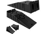 Sessamen-Lp Cunei Per Ruote Con Maniglia 2 Cunei Per Ruote Cunei Per Freni In Plastica 20X10X15Cm Tappo Per Ruote Cunei Per Ruote (Nero)