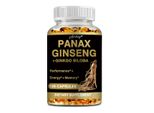 Panax Ginseng Extract 1000Mg (120 Capsule) Integratore Alimentare, Energia, Resistenza, Cervello, Memoria, Attenzione, Concentrazione, Sistema Immunitario