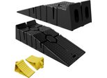 Sessamen-Lp Cunei Per Ruote Con Maniglia 2 Cunei Per Ruote Cunei Per Freni In Plastica 20X10X15Cm Tappo Per Ruote Cunei Per Ruote (Giallo)