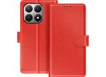 Avizar, Custodia A Portafoglio Xiaomi 15T Chesterfield Elegante Con Supporto Sicuro, Rosso