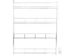 Portaspezie In Ferro A Parete, Organizer In Vetro, Portaoggetti Per Armadio Da Cucina, Dispensa, Porta, 4 Ripiani