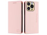 Custodia In Pelle Per Oukitel C69, Flip Case Con Slot Per Carte, Portafoglio E Supporto Rosa