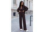 Ivon Set Donna Frinage Marrone Scuro Xs/S