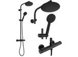 Set Doccia Da Incasso Rea Bliss Black