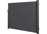 Windbreak Valora Estensibile - 300 X 180 Cm - Tenda Laterale Per Patio - Ombrellone Estensibile - Campeggio, Balcone O Giardino - Grigio