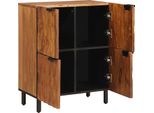 Vidaxl Credenza Con Anta Superficie Marrone Acacia 60 X 33,5 X 75 Cm