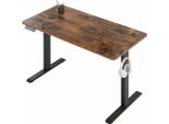 Happiq Scrivania Elettrica Regolabile In Altezza - Scrivania Ergonomica Per Casa E Ufficio Con Porta Di Ricarica Usb E Funzione Di Archiviazione - 120X60 Cm, Marrone