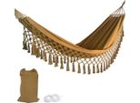 Amaca Fioren - Amaca Da Esterno Deluxe - Beige - Campeggio E Giardino - Amaca Singola In Tela