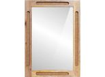 Vidaxl Specchio Da Bagno Marrone 50 X 2,5 X 70 Cm Legno Massello Mango