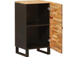 Vidaxl Mobile Laterale Con Anta Brown 40 X 33 X 75 Cm In Legno Massiccio Di Mango