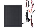 Caricabatterie A Pannello Solare, 6 W, 16 V, Kit Portatile Per La Manutenzione Della Batteria Di Auto, Moto, Barca, Camper, Rimorchio, Motoslitta