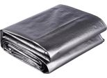 Copertura Per Mobili Da Giardino - Telone In Pe - Resistente All'acqua - Resistente Ai Raggi Uv E Agli Strappi - Con Occhielli - 180X120X74 Cm - Grigio