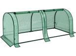 Serra Da Giardino - Mini Serra - 69×49×158 Cm - Pellicola In Pe, Robusto Telaio In Acciaio Tubolare - Resistente Ai Raggi Uv, Impermeabile - Facile Montaggio - Verde