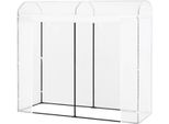 Serra - Tunnel In Foglio - 170×68×200 Cm - Resistente All'inverno - Porta E 2 Finestre - Per Pomodori - Bianco