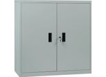 Armadio Per Archiviazione Con Serratura - Armadio Da Ufficio In Metallo - Ripiano Regolabile In Altezza - Armadio Per Stampanti, Archivio - 90 X 92,5 X 40 Cm - Grigio