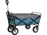 Carrello Pieghevole Da Giardino/Carro A Mano - 4 Ruote - Carico Massimo 80 Kg - Per Campeggio/Spiaggia/Giardino/Shopping - Marrone