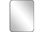 Specchio Da Parete - Specchio Da Bagno - Quadrato 62X62 Cm - Con Cornice - Per Bagno E Camera Da Letto - Nero