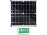 20 Watt 12 Volt Solar Panel Kit Pannello Solare Monocristallino + 40A Pwm Regolatore Di Carica + Clip Batteria 22% Ad Alta Efficienza Per Rv Barche Rimorchio Off-Grid System